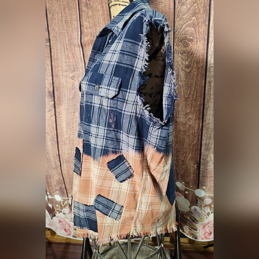 RAGE AGAINST THE MACHINE CUSTUM PATCHED FLANNEL SM-XL - Picture 4 of 5